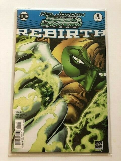 DC Hal Jordan and the GREEN LANTERN Corps REBIRTH #1 headshot NM (A240)