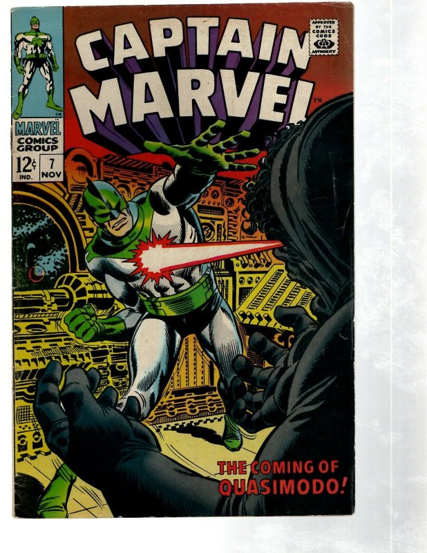 Captain Marvel # 7 VF Comic Book Avengers Hulk Thor Iron Man Kree Thanos PG2