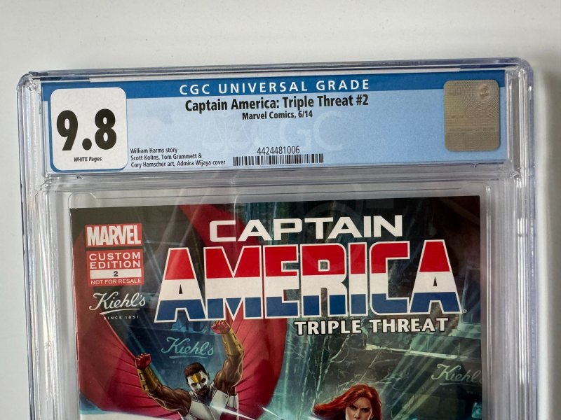 Captain America Triple Threat #2 CGC 9.8 = Only One in CGC Census (2014)