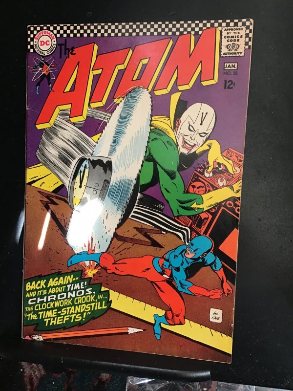 The Atom #28 (1967) Chronos cover key! High-grade! VF- Wytheville CERT! Wow!