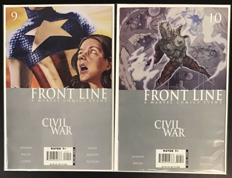 Front Line Civil War #1-11 Complete Run Captain America Spider-Man Iron Man