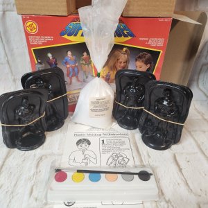 Vtg Batman Superman 1989 DC Comics Super Heroes Make Your Plaster Molding Set