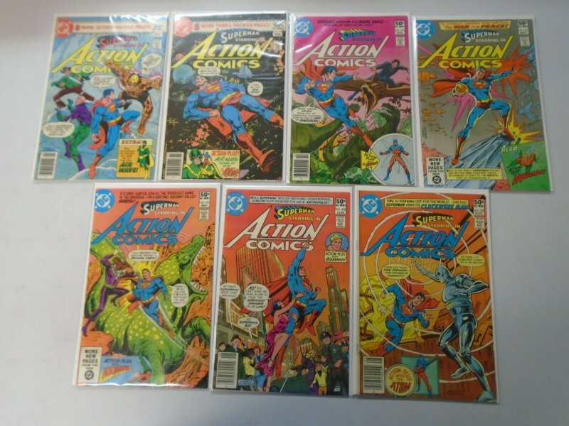 Action Comics lot 21 different from #511-578 avg 6.0 FN (1980-86)