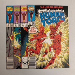 Saga Of The Original Human Torch #1-4 Set (Marvel 1990) Roy Thomas (8.5+) 