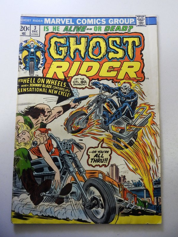 Ghost Rider #3 (1973) VG Condition moisture stains
