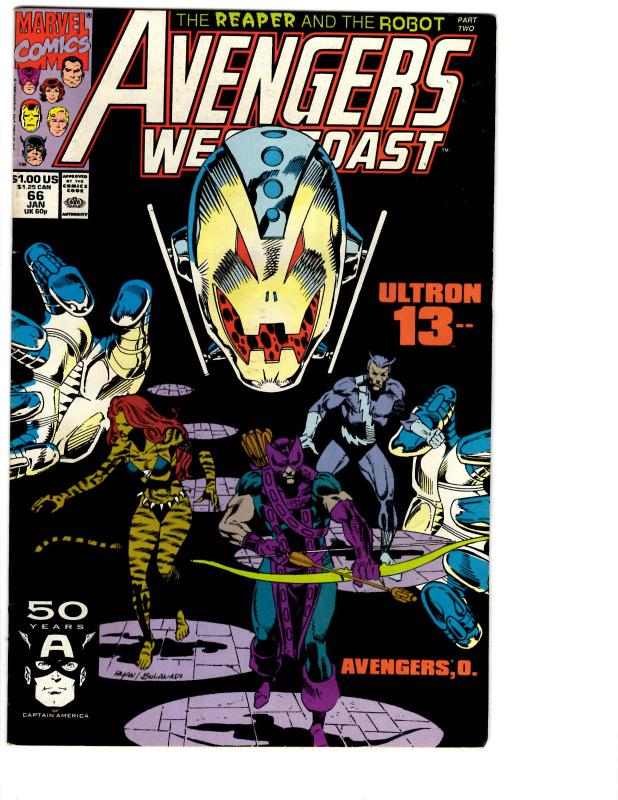 10 Avengers West Coast Marvel Comic Books # 61 62 63 64 65 66 67 68 69 70 BH6