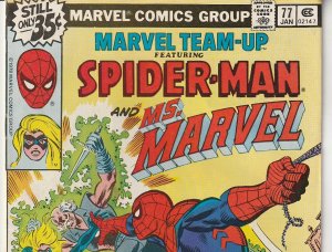Marvel Team Up(vol. 1) # 77 Spiderman, Dr. Strange, and Ms. Marvel