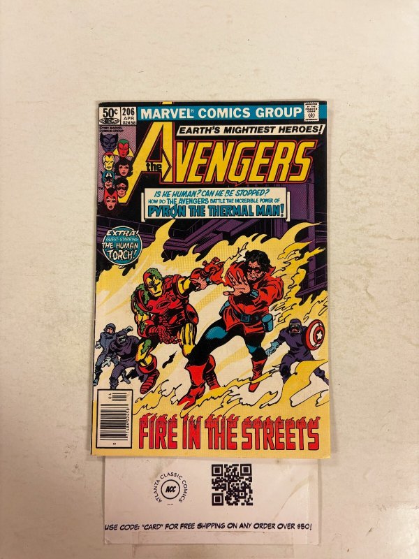 Avengers #206 FN Marvel Comic Books Human Torch Thor Iron Man 6 HH102