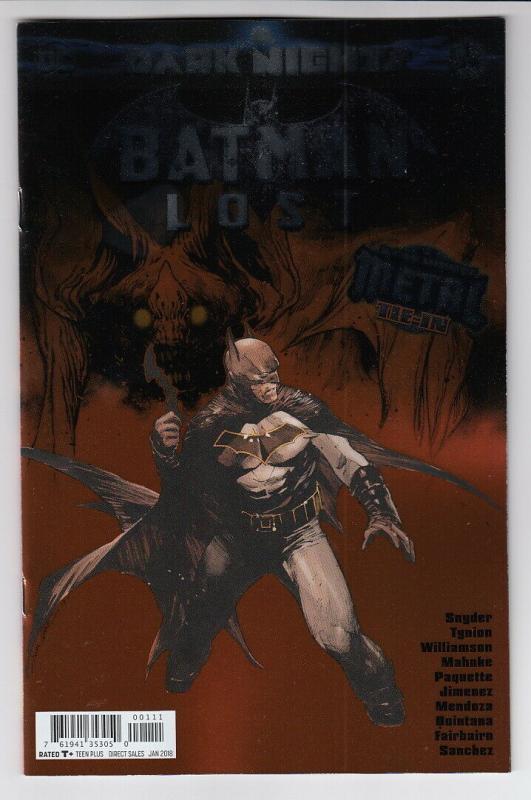 BATMAN LOST (2017 DC) #1 DARK NIGHTS METAL TIE-IN