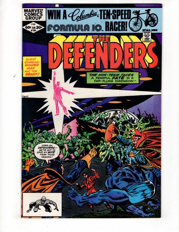 The Defenders #104 (VF/NM) 1982 Bronze Age MARVEL / ID#164