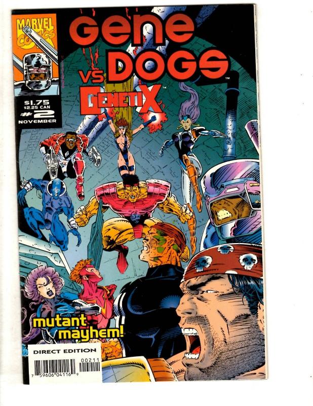 Lot Of 7 Marvel Comic Books Gene Dogs # 1 2 Genetix # 1 + Genetix # 1 2 3 4 CR36