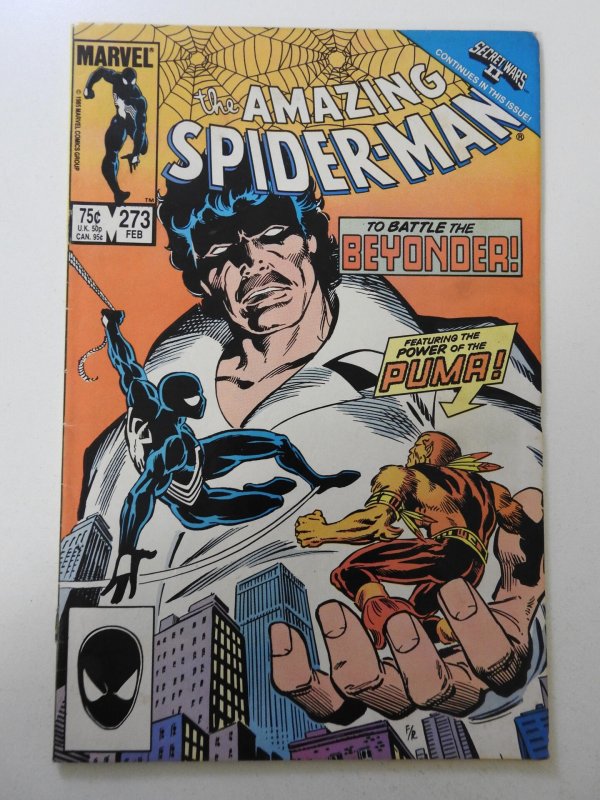 The Amazing Spider-Man #273 (1986) VG+ Condition moisture stain