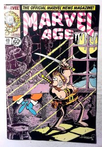 Marvel Age #49 (1987) Marvel Comics Santa Christmas Groo the Wanderer 1st Print