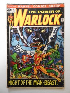 Warlock #1 (1972) GD/VG Condition! Moisture stain