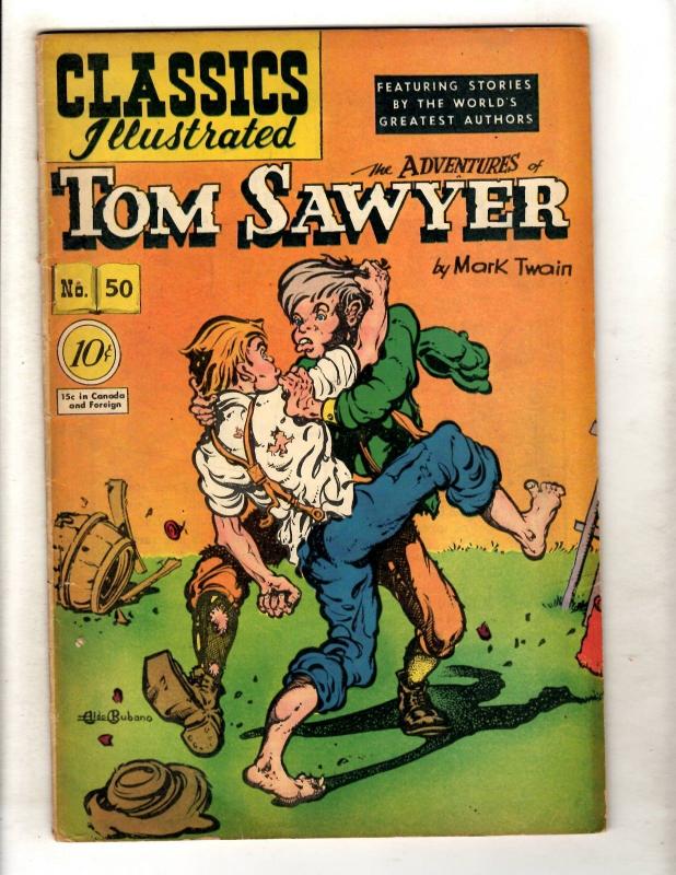 Classics Illustrated # 50 HRN # 51 FN/VF Gilberton Comic Book Tom Sawyer JL26