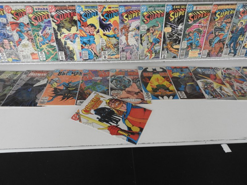 Huge Lot of 130+ Comics W/ Action Comics, Batman, Superman Avg. VF- Condition!