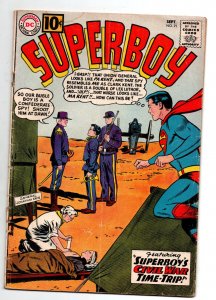 Superboy #91 - Civil War Time Travel - 1961 - VG