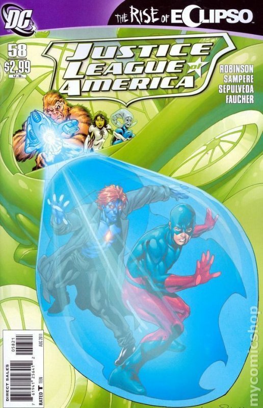 Justice League of America #58 DC Comics 2011 Aaron Lopresti Variant Cover Comic 