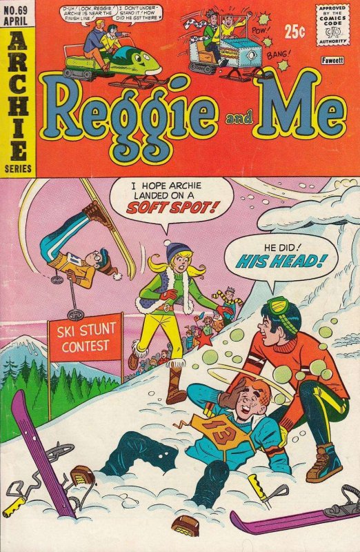 Reggie and Me #69 GD ; Archie | low grade comic March 1974 Ski Jump Stunt