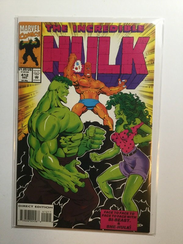 Incredible Hulk 412 Near Mint Nm Marvel