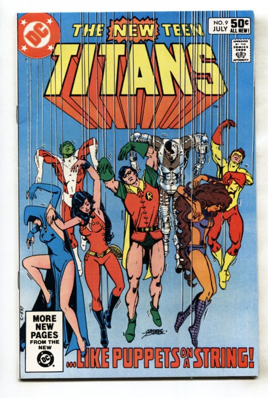 NEW TEEN TITANS #9--comic book--DEATHSTROKE issue--DC