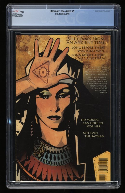 Batman: The Ankh (2001) #1 CGC NM/M 9.8 White Pages