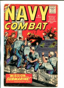 Navy Combat #19 1958-Marvel artists tribute cover VG 