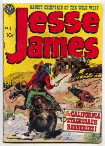 Jesse James #3 1951- Golden Age Western- Joe Kubert VG-