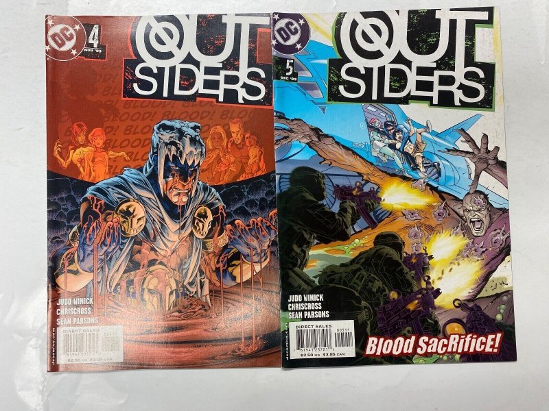 4 Outsiders DC comic books #2 3 4 5 72 KM19