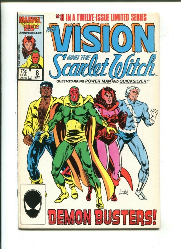 Vision and the Scarlet Witch #8 - Demon Busters (8.0) 1986  Comic Books -  Copper Age, Marvel, Scarlet Witch, Superhero / HipComic