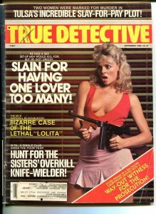 TRUE DETECTIVE-SEPT 1988-G/VG-HARD BOILED-SPICY-MURDER-RAPE-LOLITA G/VG