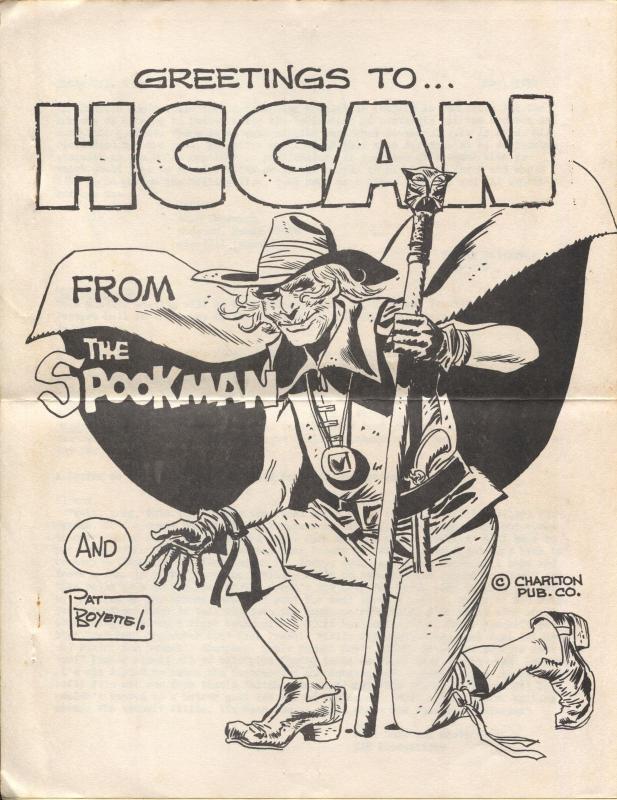 Houston Comic Collectors Association Newsletter #9 1974-Spookman-Pat Boyette-VG