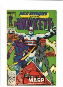 Solo Avengers #15 VF+ 8.5 Marvel Comics 1989 Hawkeye & Black Widow, Wasp