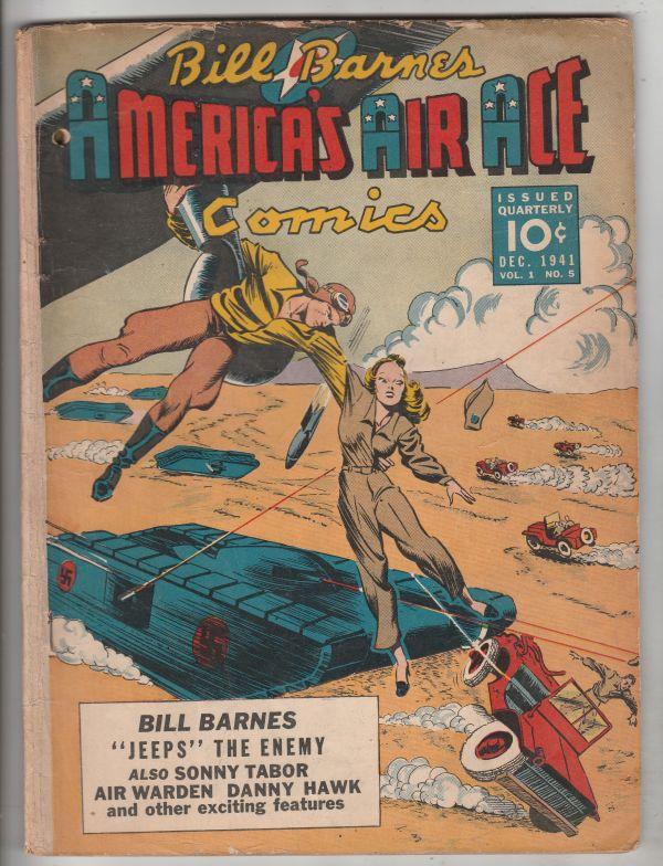 Bill Barnes #5 (Dec-41) GD Affordable-Grade Bill Barnes, Rocket Rooney, Sonny...