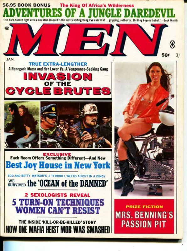 Men-1/1970-Pussycat-Motorcycles-Hellholes-Adventure