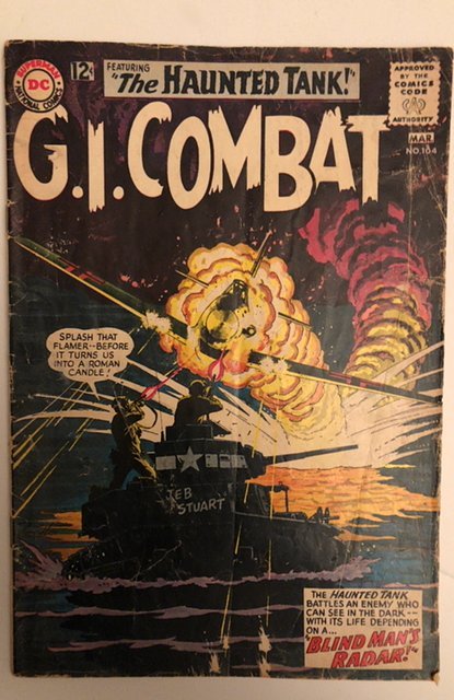 G.I. Combat #104 (1964)sgt rock&sgt Mule..not kidding! C all my war books!