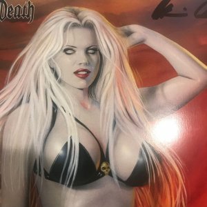 2023 San Diego Comic Con Exclusive Lady Death Swimsuit Oceanic Edition #1 Signed