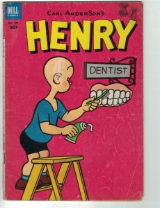 Henry (Carl Anderson's ) #30 GD; Dell | low grade - March 1953 dentist - we comb 