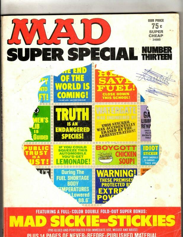 Lot Of 3 Mad Super Special Magazines # 13 (1974) Fall 1981 Winter 1981 JL20