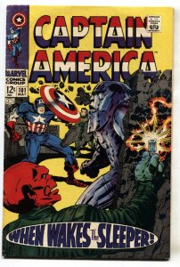 CAPTAIN AMERICA #101 comic book 1968-RED SKULL COVER-SLEEPER-KIRBY G/VG