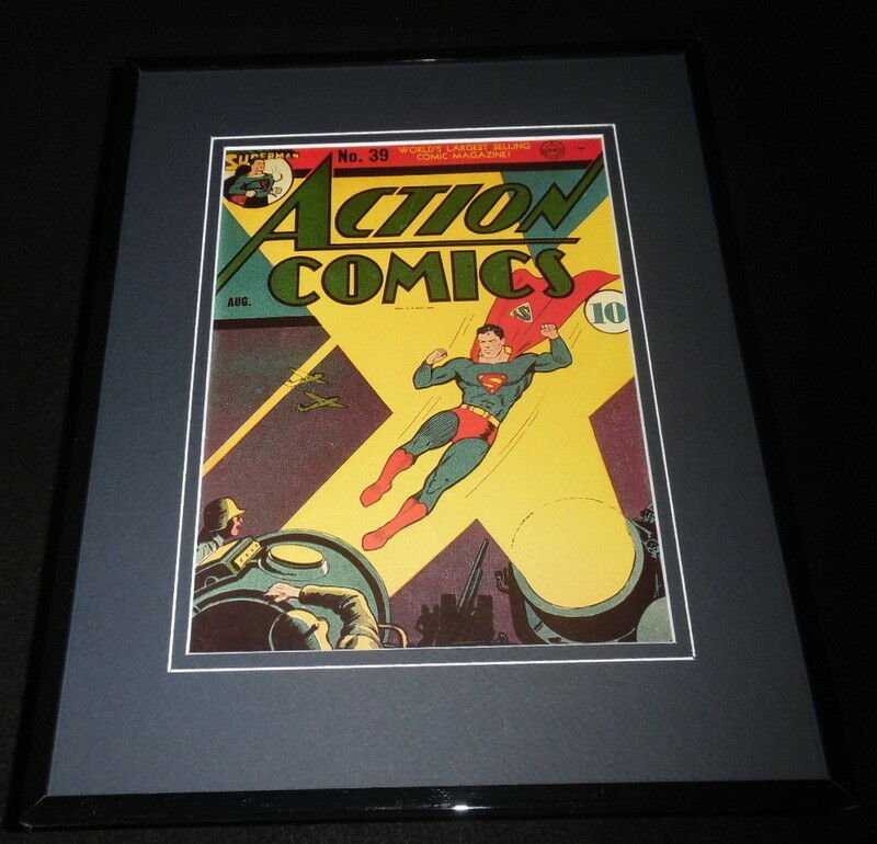 Action Comics #39 Framed 11x14 Repro Cover Display Superman 