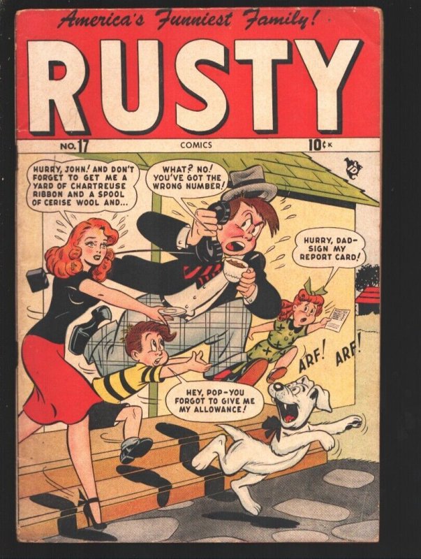 Rusty #17 1948- Marvel-Spicy Good Girl Art -Hedy de Vine & Tessie the Typist ...