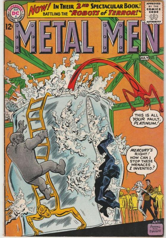 Metal Men #2 (Jul-60) VF/NM High-Grade Metal Men (Led, Tina, Tin, Gold, Mercu...