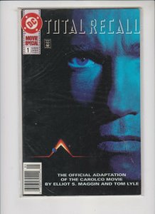 TOTAL RECALL #1 1990 DC / MOVIE ADAPTATION / NEWSSTAND / HIGH QUALITY