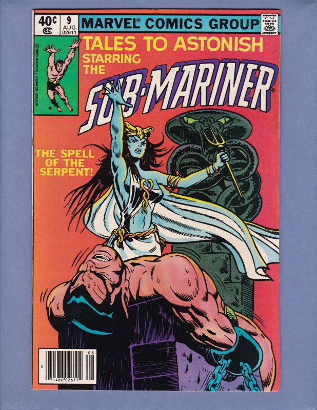 Tales To Astonish #9 FN Namor Sub-Mariner Marvel 1980