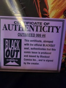 Signed Outbreed 999 Commemorative Limited Collection Of Comics with certificate