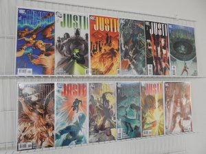 Justice #1-12 (2006) Complete Set! Beautiful NM- Condition! Painted Covers!