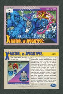 1991 Marvel Comics II  Card  #101 ( X-Factor vs Apocalypse)  MINT