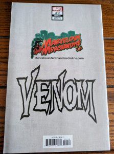 VENOM 29 WILL SLINEY COMICXPOSURE WHITE  VIRGIN VARIANT NEEDS A PRESS 