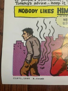 1995 Reprint TOMMY TOILET SEZ by R Crumb 15.25x22 Poster FN+ 6.5 Apex Novelty 